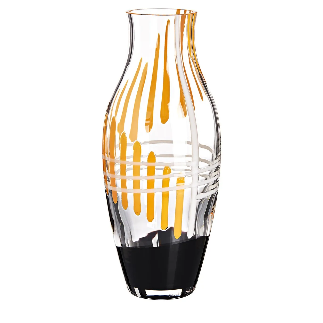 Vaso arancione a righe I Piccoli Edizione limitata