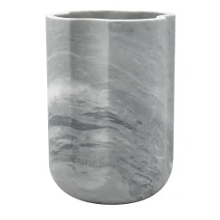 Vaso Arch M in marmo Bardiglio Nuvolato grigio