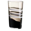 Vaso Arco a righe marrone trasparente di Carlo Moretti
