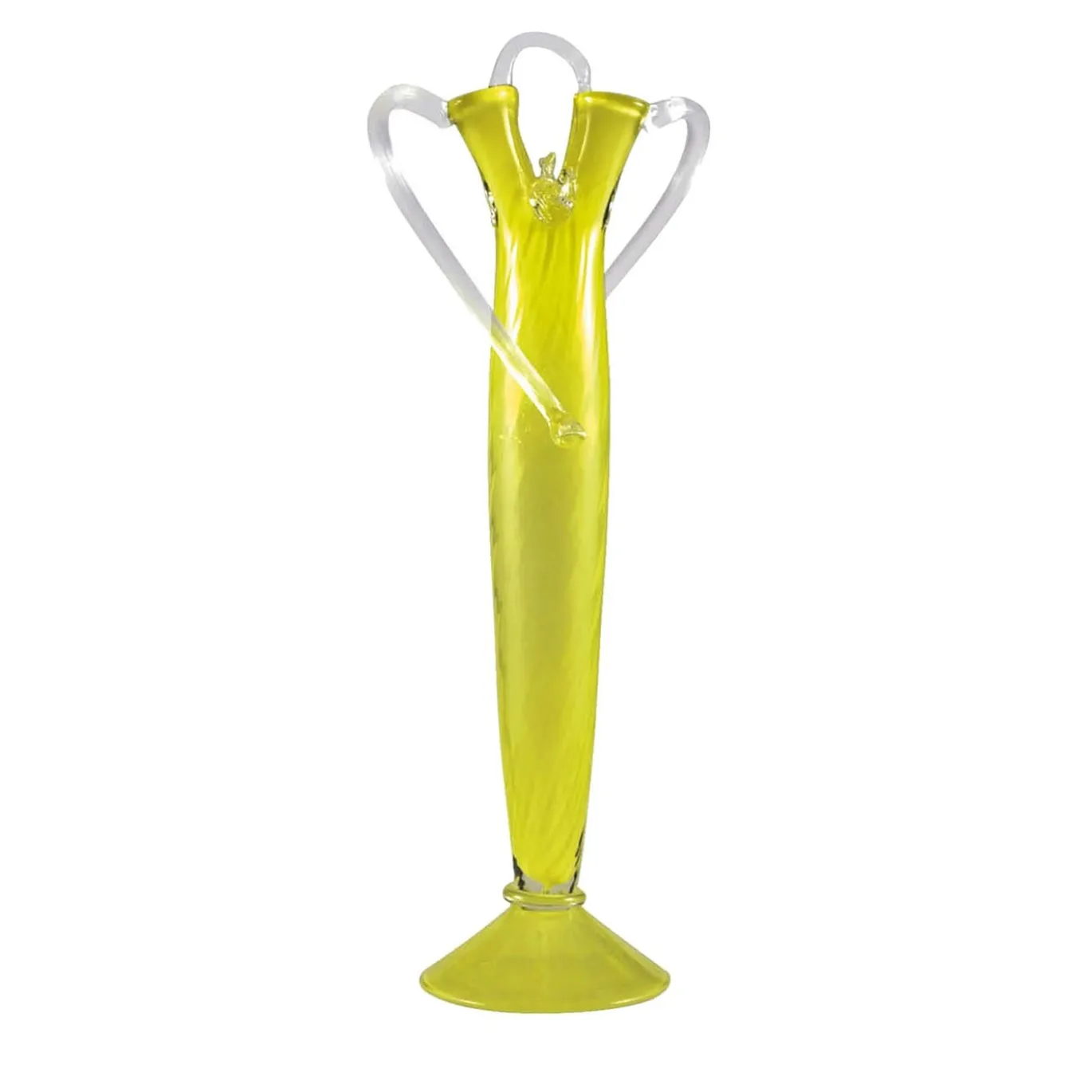 Vaso Argencourt giallo e trasparente di Borek Sipek