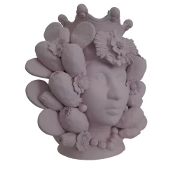 Vaso a testa Donna Rosa