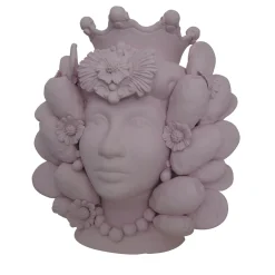Vaso a testa Donna Rosa