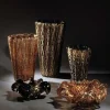 Vaso Aureum Aurati nero e oro