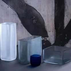 Vaso a valigetta in cristallo Cubes Ice di LPKW