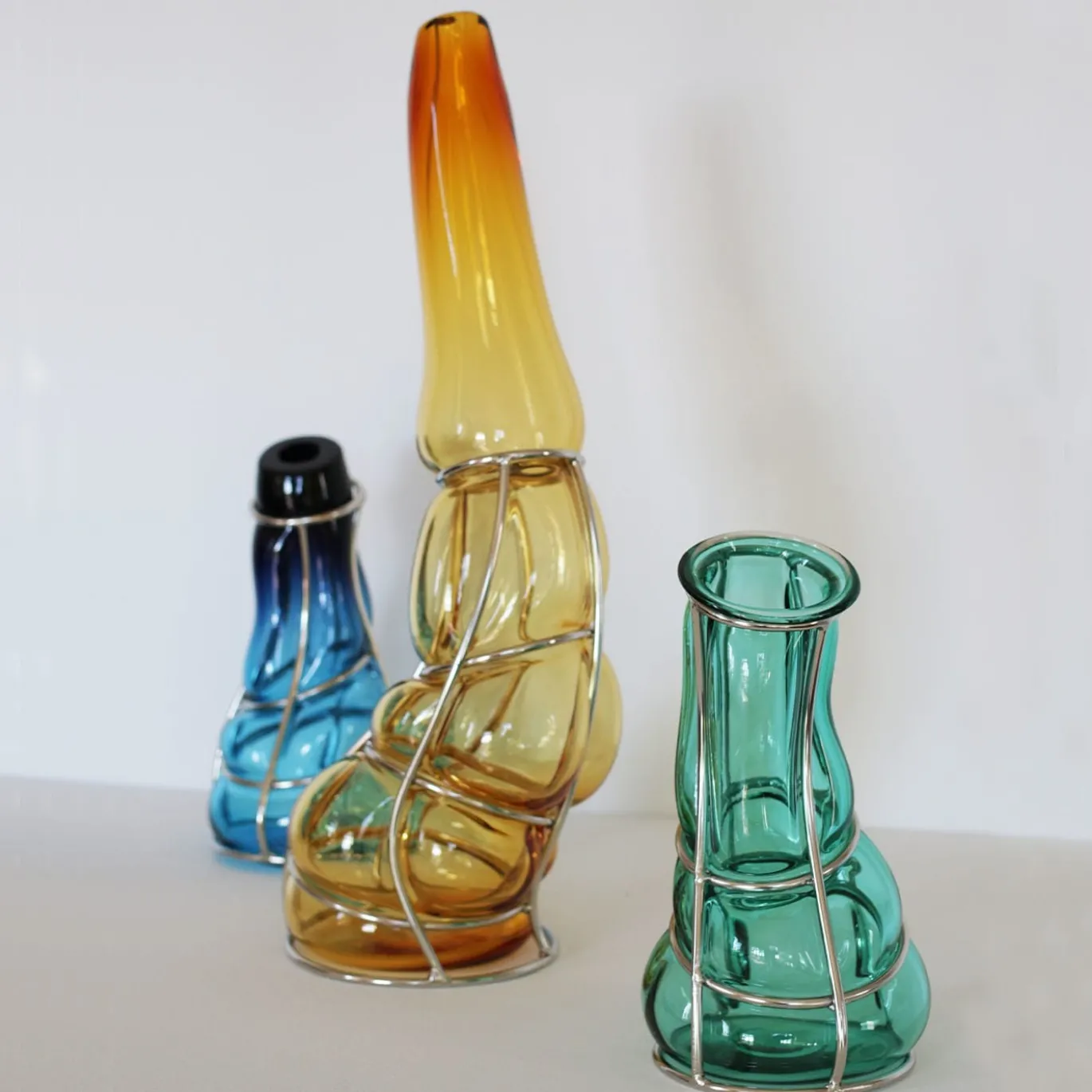 Vaso Babà Ambra in vetro di Murano