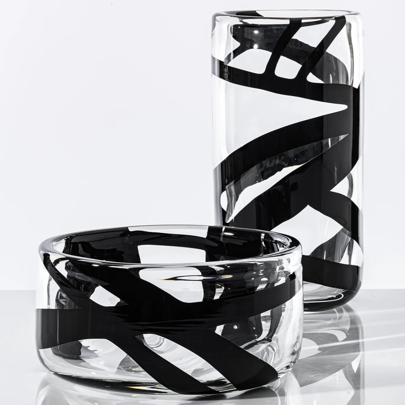 Vaso basso in vetro Cilindro