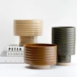 Vaso basso Torre Brown