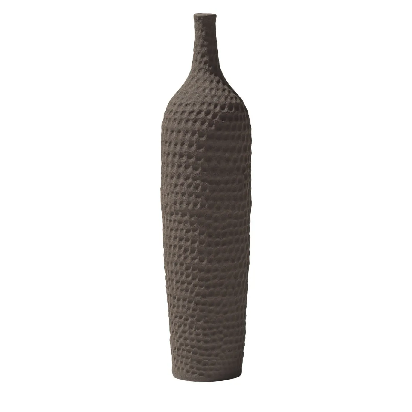 Vaso Battuti Brown Slim-Neck di Andrea Anastasio