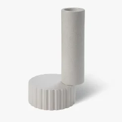 Vaso bianco a 2 elementi di Quincoces-Dragò