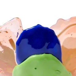 Vaso Big Collina grande in resina multicolore con piedini verde mela di Gaetano Pesce