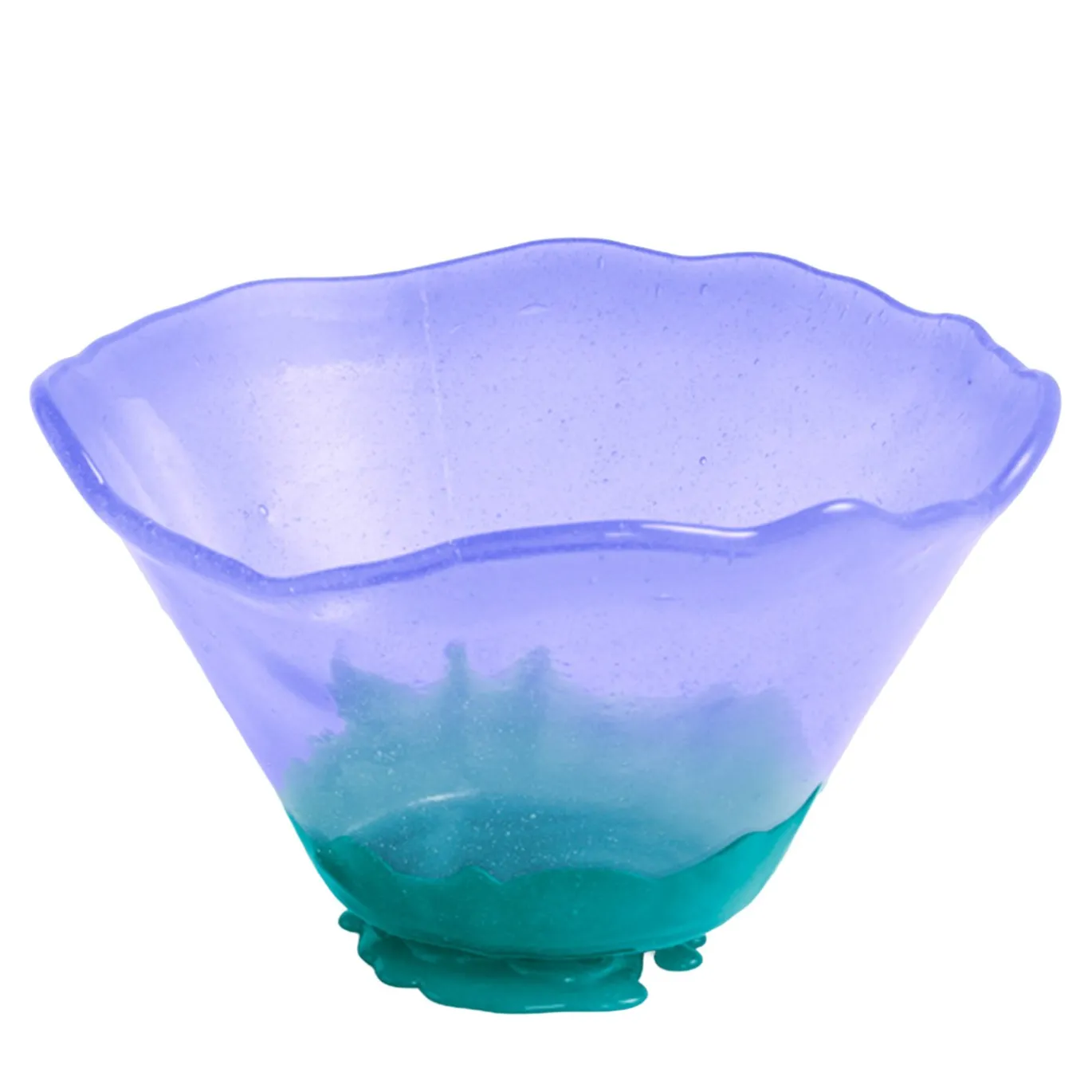 Vaso Big Surprise 2 Piccolo in Resina Viola e Verde di Gaetano Pesce