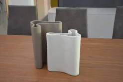 Vaso Big Waves in Ceramica Bianca