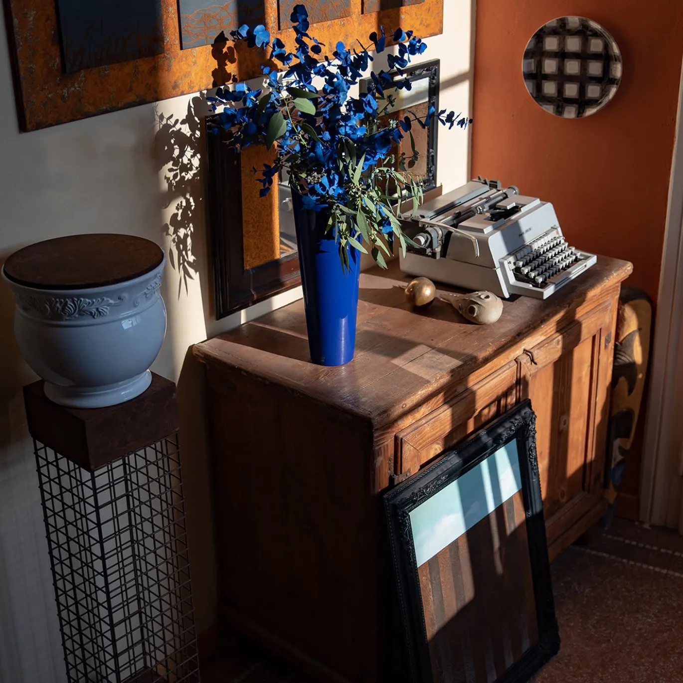 Vaso blu Anacleto