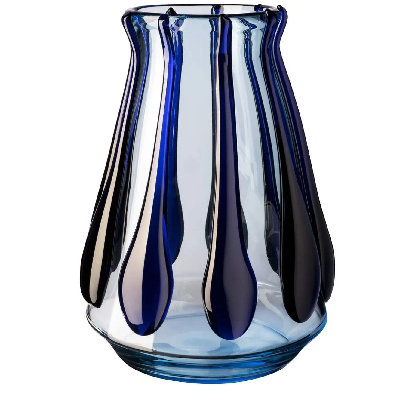 Vaso blu e azzurro di Colate di Carlo Moretti