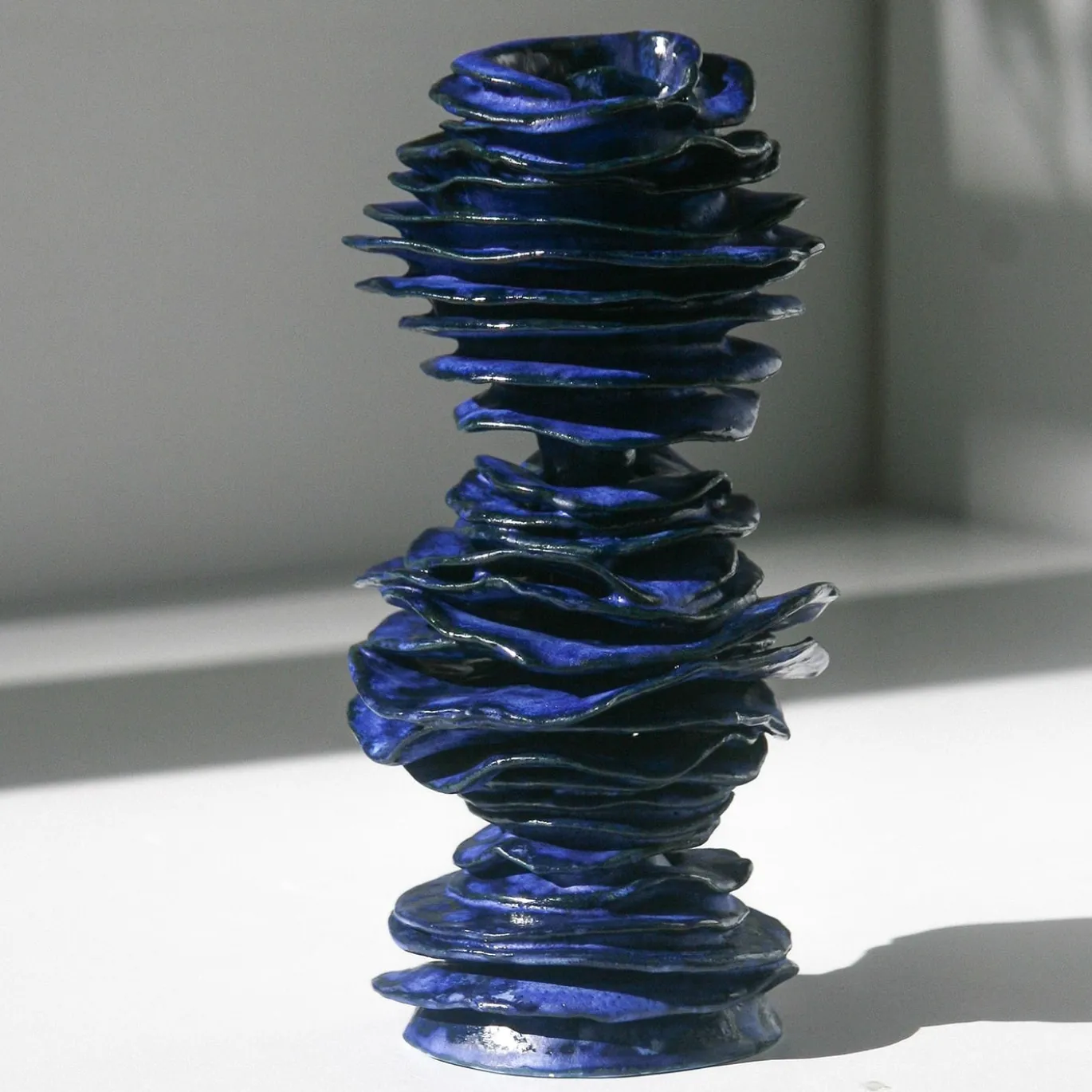 Vaso blu Onde