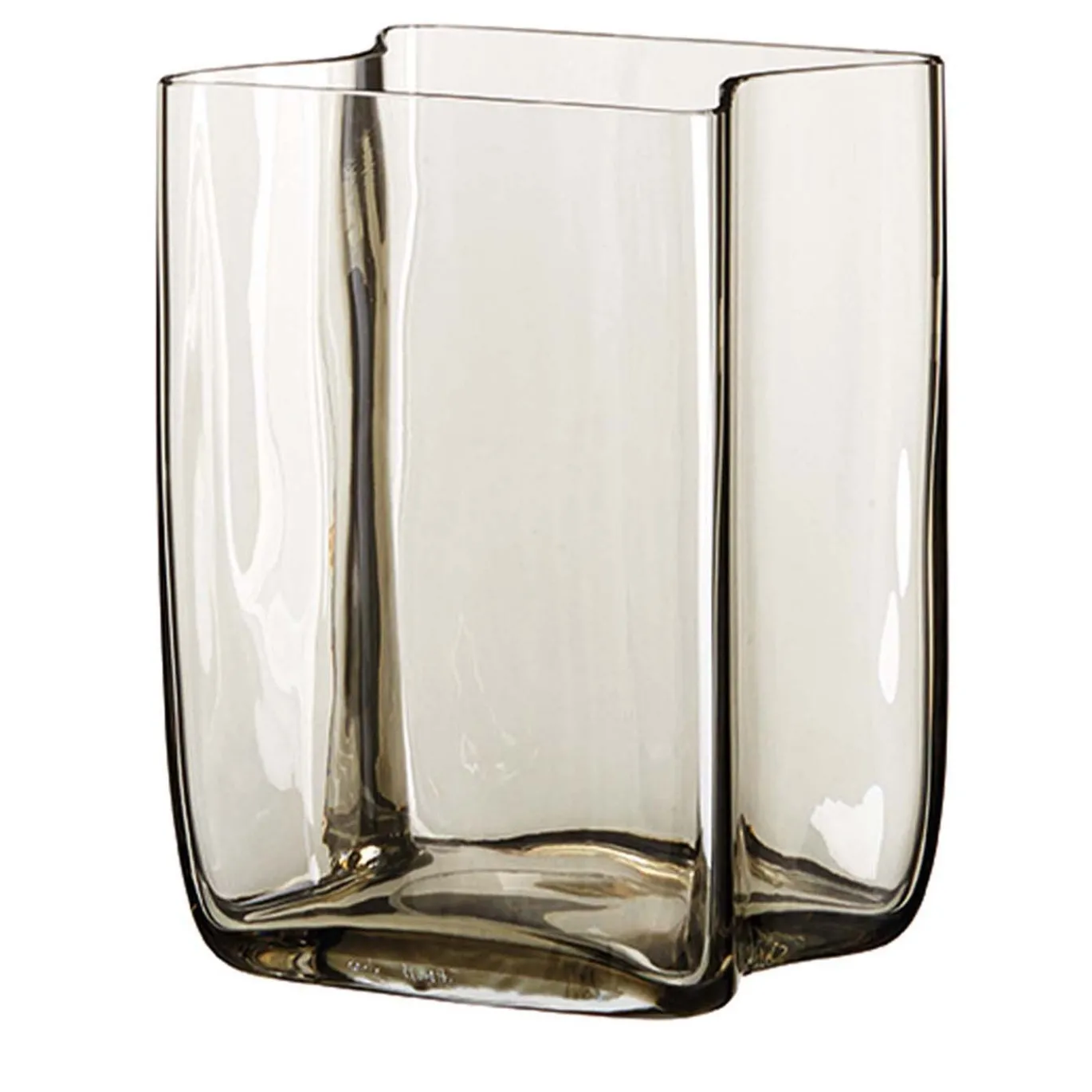 Vaso Bosco Small Flounced marrone chiaro di Carlo Moretti