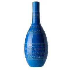 Vaso Bottiglia blu di Aldo Londi