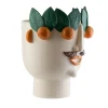 Vaso Calogero il Venditore di Mandarini in Ceramica Beige