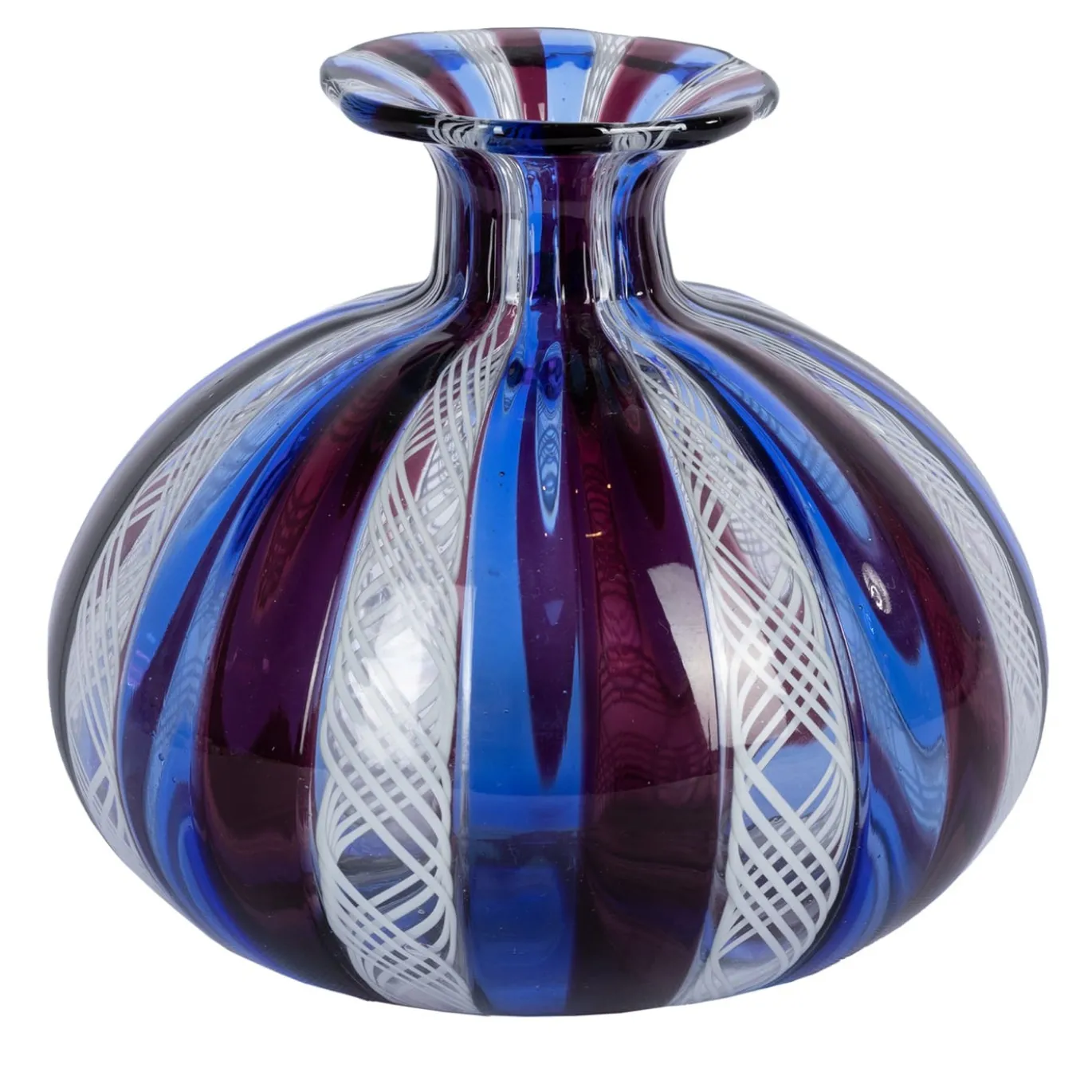 Vaso Campcipolla rosso, bianco e blu
