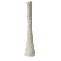 Vaso-Candeliere Epsilon in ceramica grigio perla opaco
