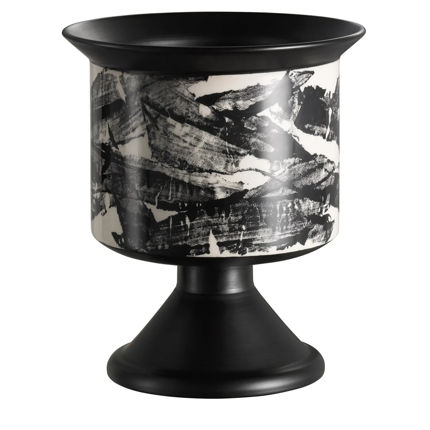 Vaso Catramina in ceramica nera di Jean-Christophe Clair