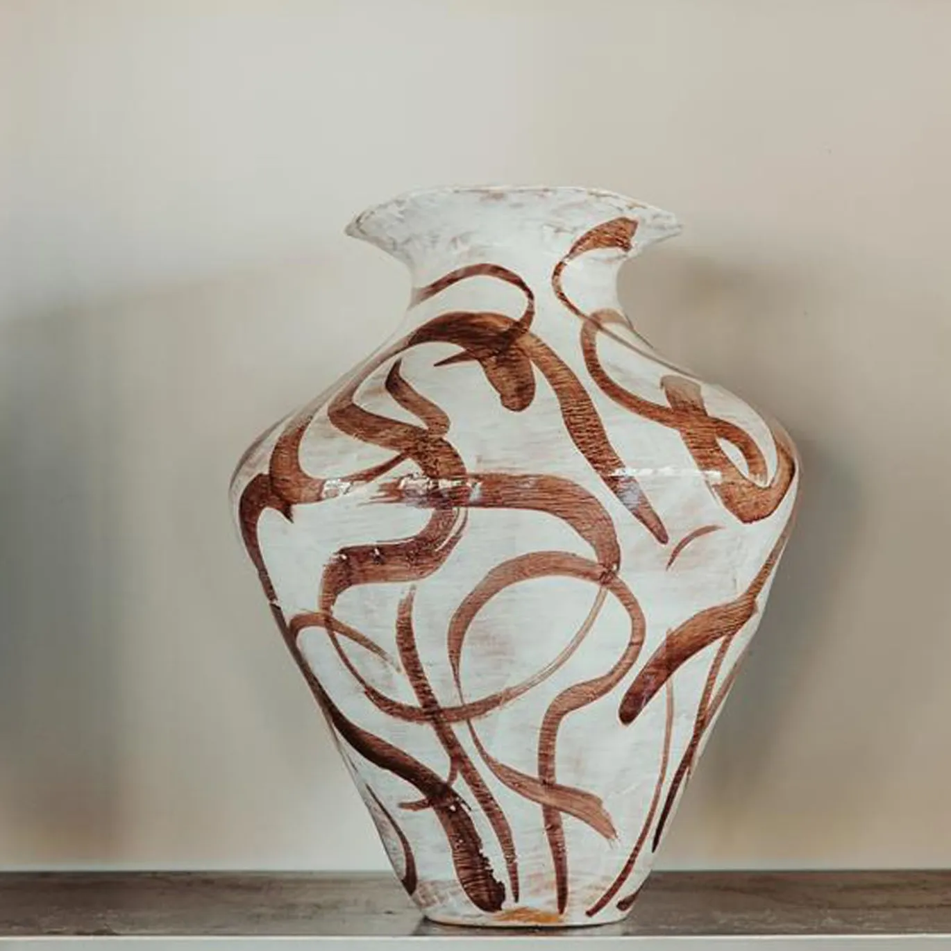 Vaso Ceramica Areté Aliseo Marrone
