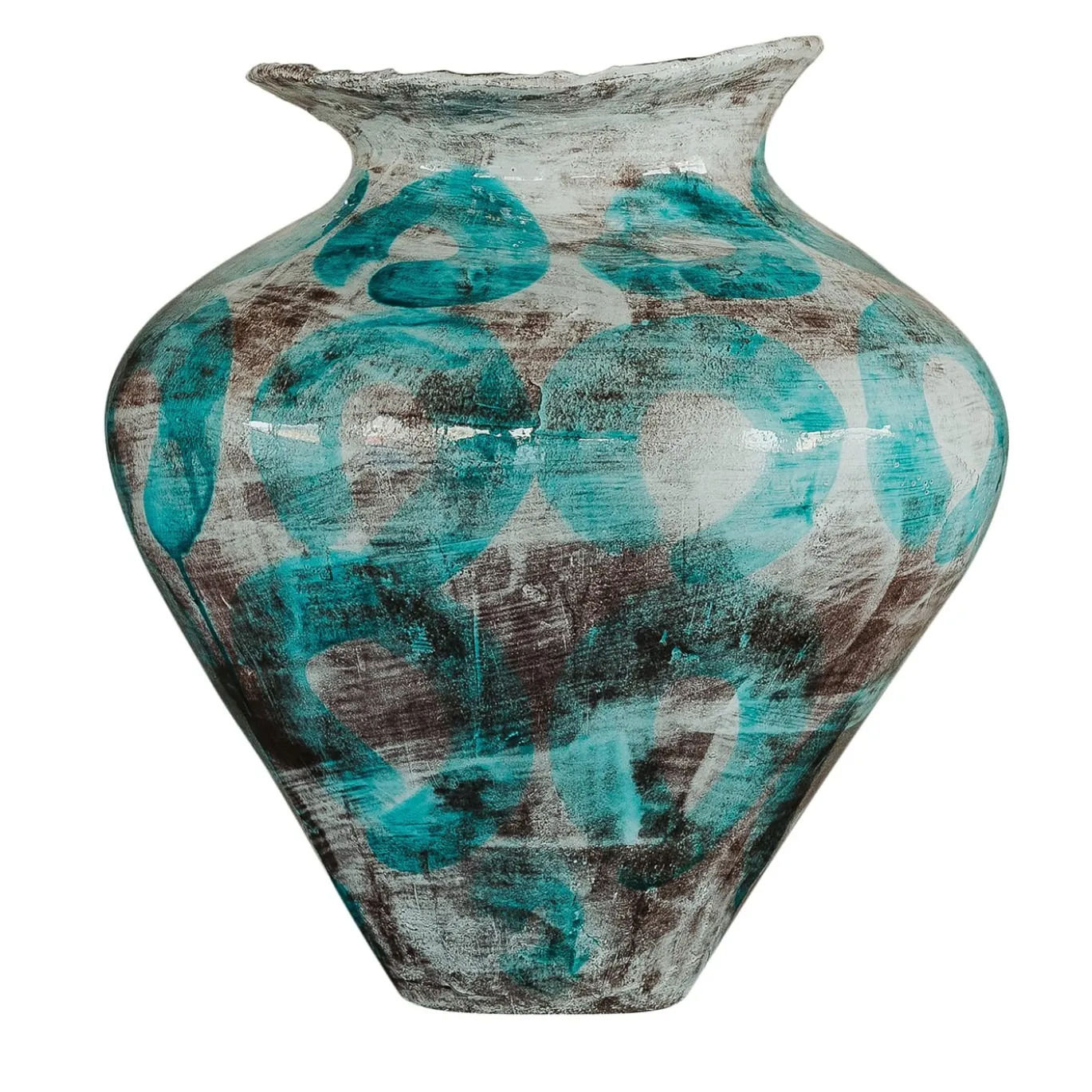 Vaso Ceramica Areté Ecos Verde Rame