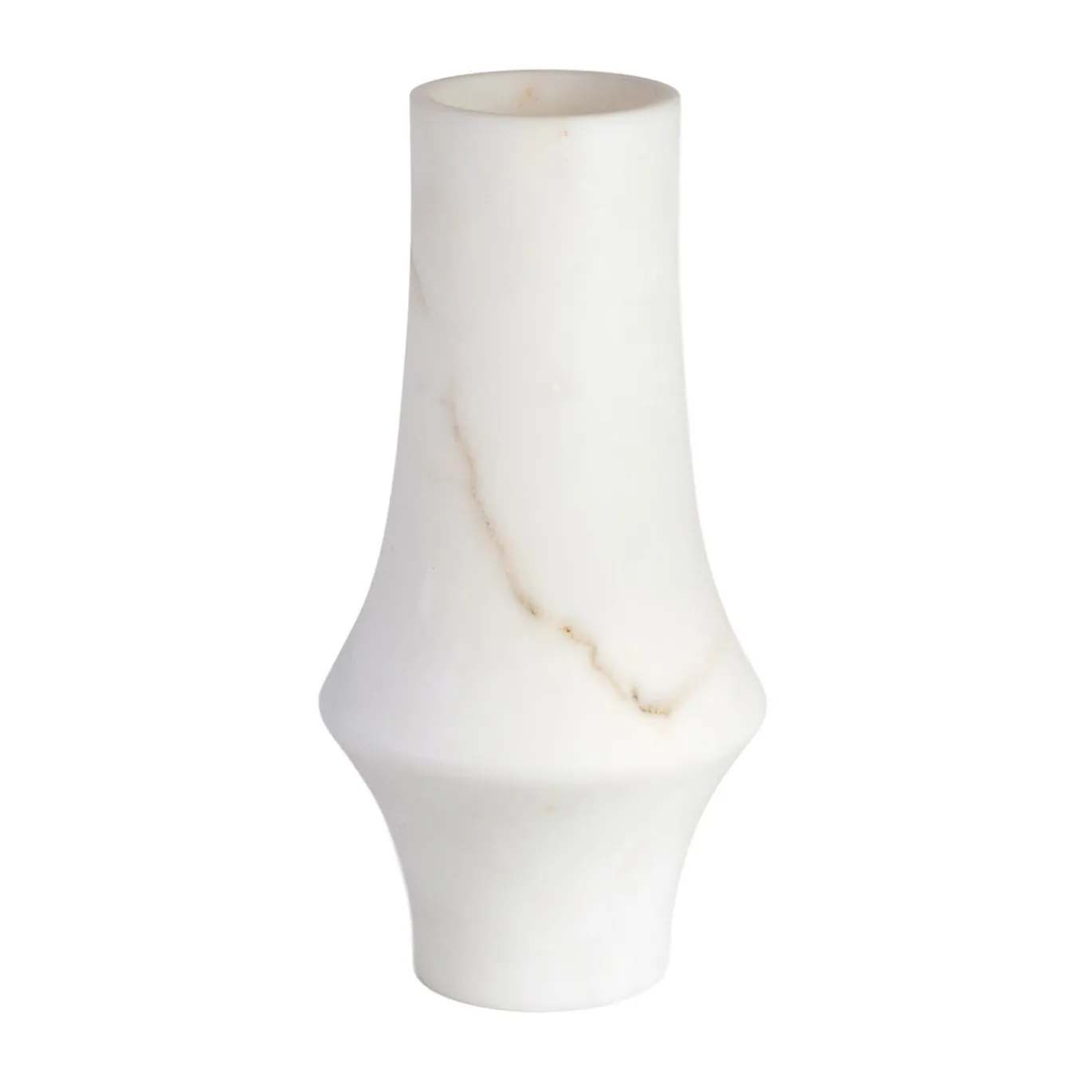 Vaso cilindrico in marmo Paonazzo satinato Saturno
