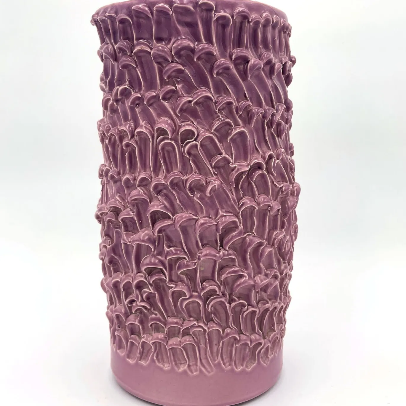 Vaso cilindrico Onda Opera Malva