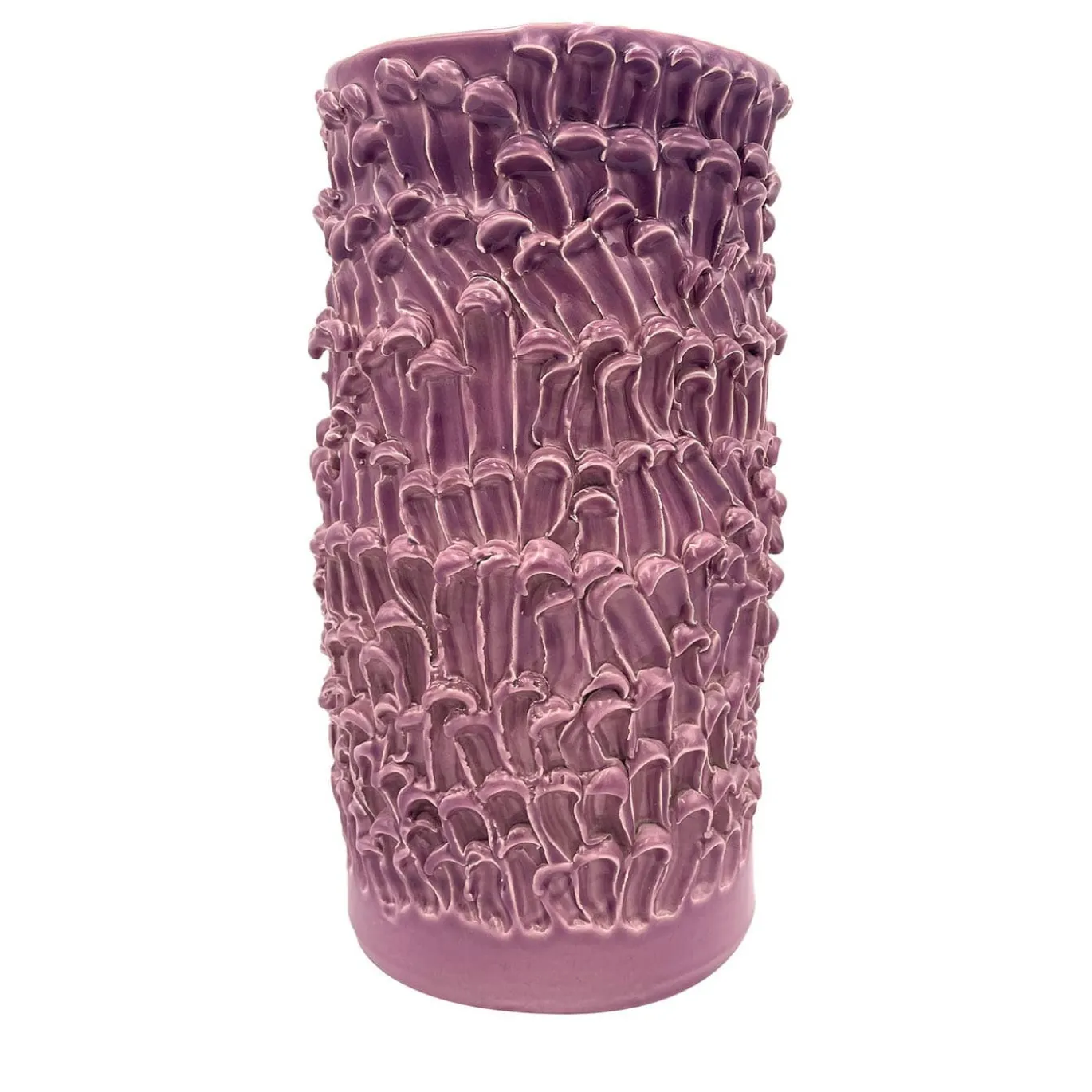 Vaso cilindrico Onda Opera Malva