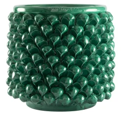 Vaso Cilindrico Piccolo per Fiori Verde Ramine