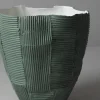 Vaso-Ciotola Alto Cartoccio B1/Grigio Verde