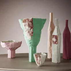 Vaso Ciotola Anemone D8/Bimba in Ceramica Rosa