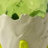 Vaso Clear grande in resina multicolore con tonalità verdi di Gaetano Pesce