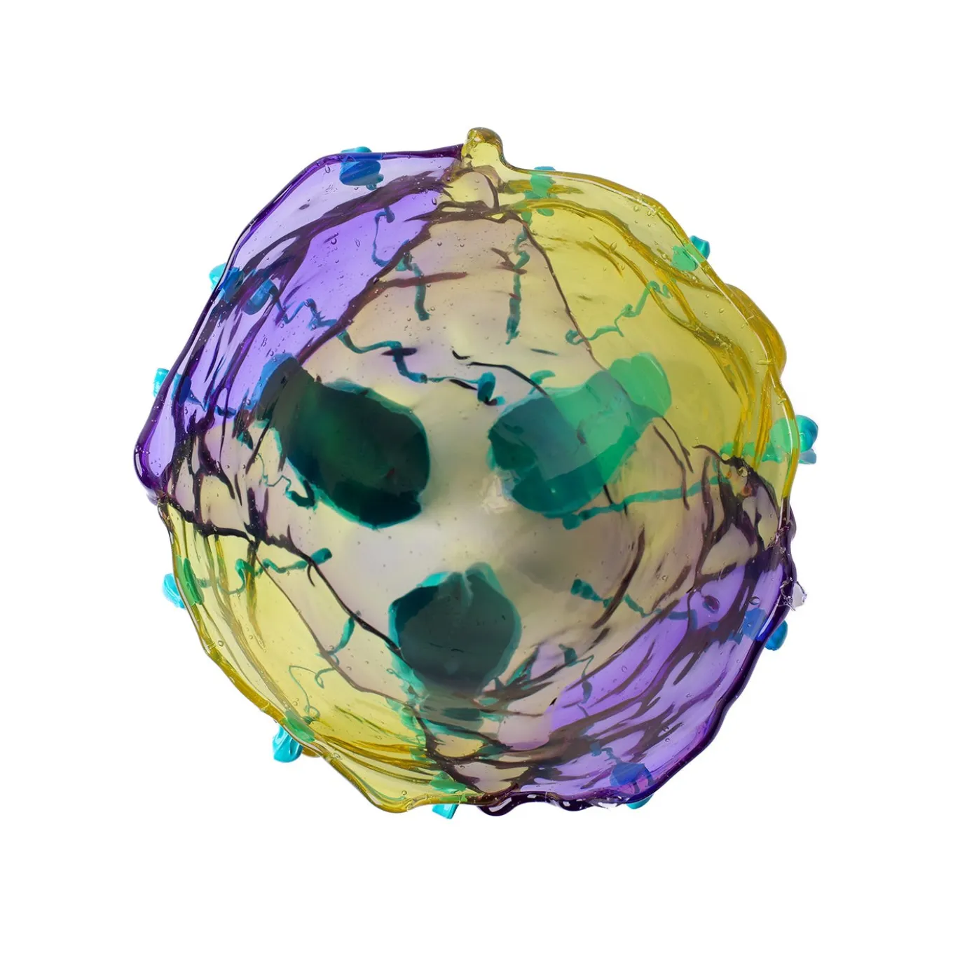 Vaso Clear Grande in resina multicolore di Gaetano Pesce