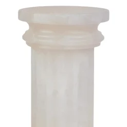 Vaso Colonna in Onice Bianco Satinato POR TAN TE