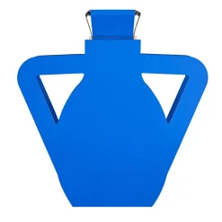 Vaso con coperchio e manico angolare in pelle OTTO Majorelle Blue Edizione Limitata