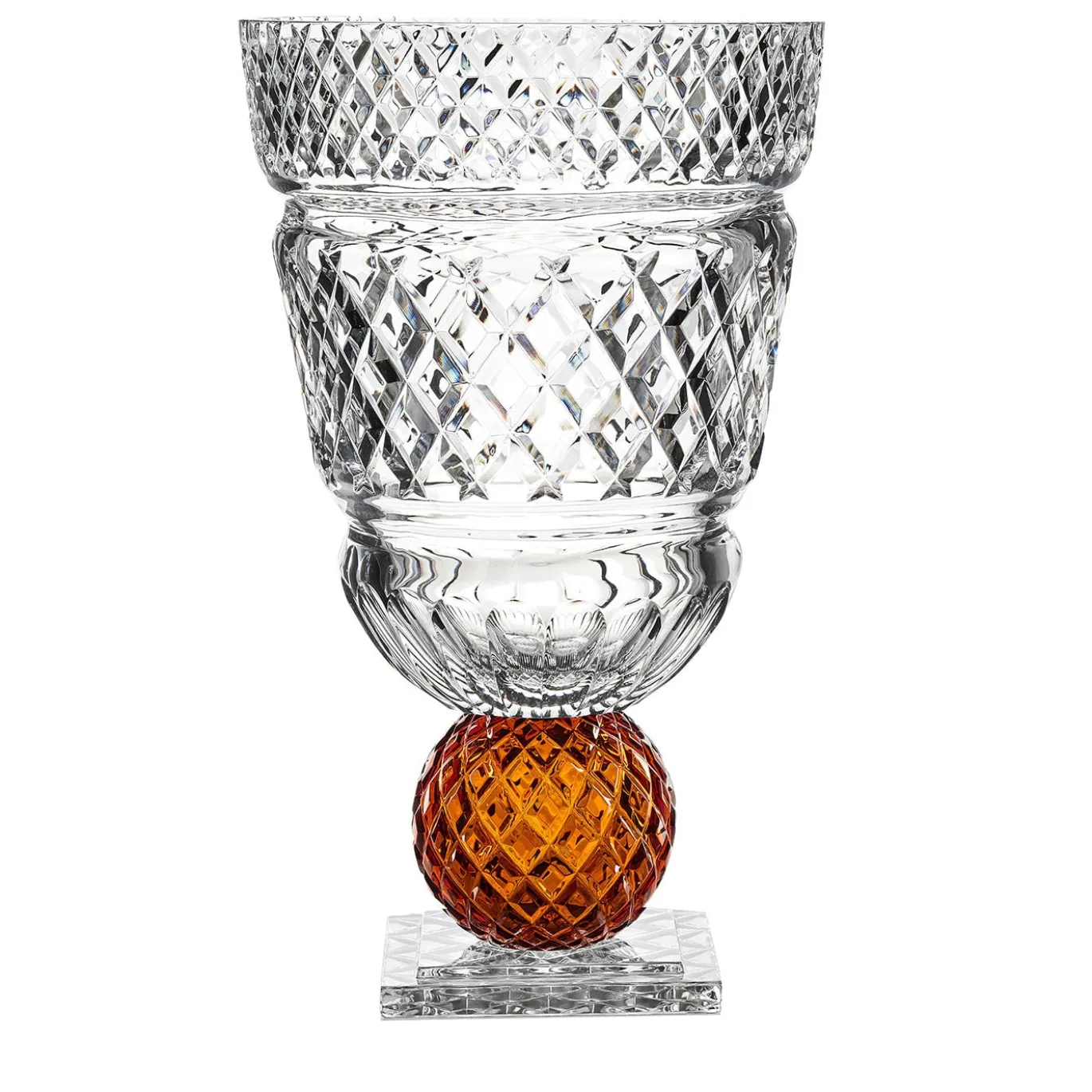 Vaso conico Katherine con sfera d'ambra