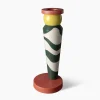 Vaso conico rosso, nero e bianco di George J. Sowden
