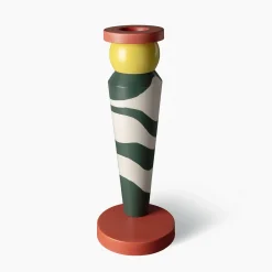 Vaso conico rosso, nero e bianco di George J. Sowden