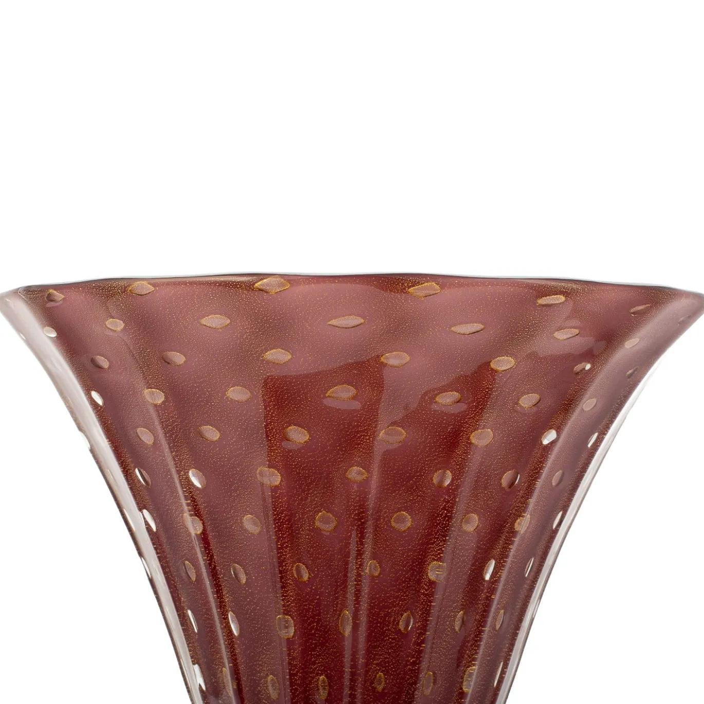 Vaso con piede in oro e rubino Stmtrub