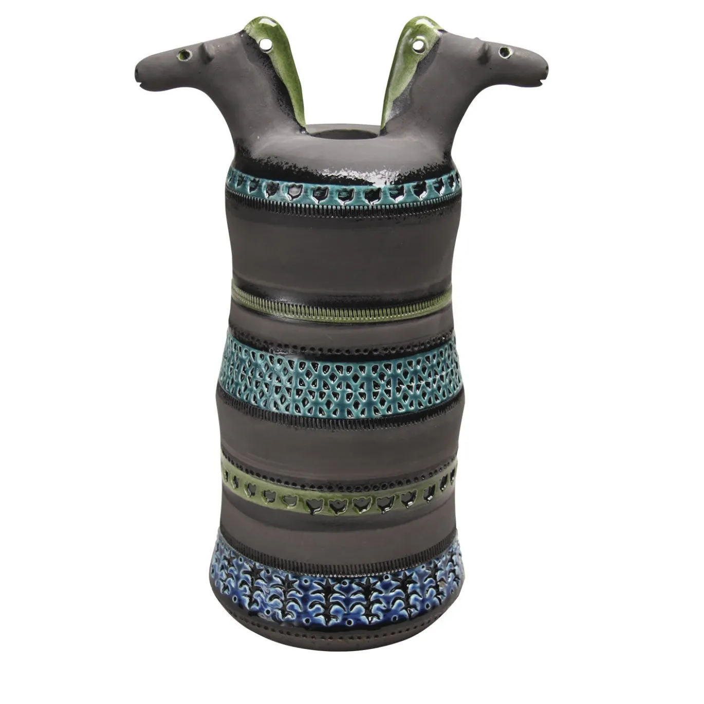 Vaso con teste di cavallo di Aldo Londi
