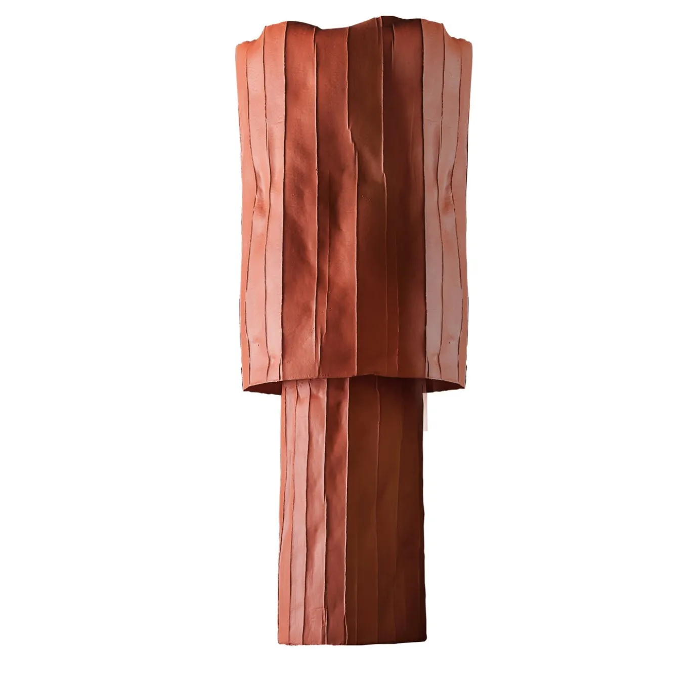 Vaso Coppa Ninfea Corteccia D9/KAKI
