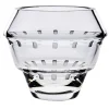 Vaso corto in vetro inciso Bibo