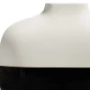 Vaso corto Palma Bianco e Nero