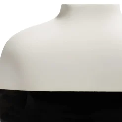 Vaso corto Palma Bianco e Nero