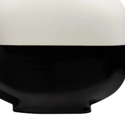 Vaso corto Palma Bianco e Nero