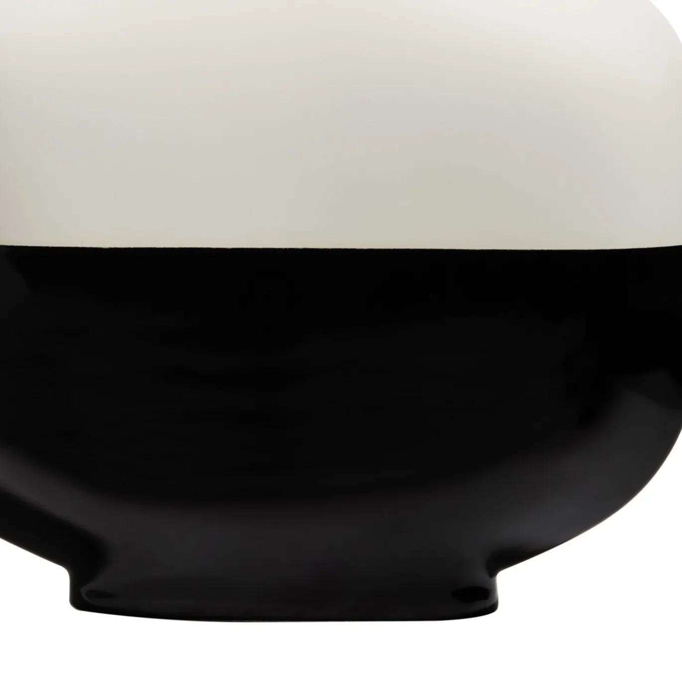 Vaso corto Palma Bianco e Nero