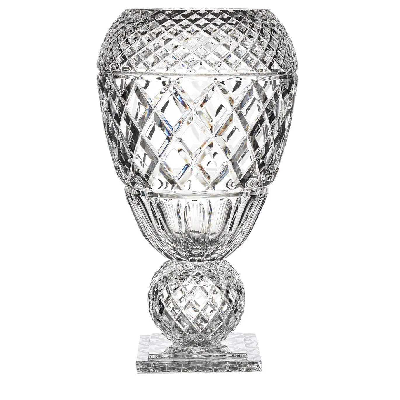 Vaso curvo Katherine con sfera trasparente