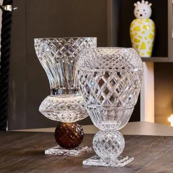 Vaso curvo Katherine con sfera trasparente